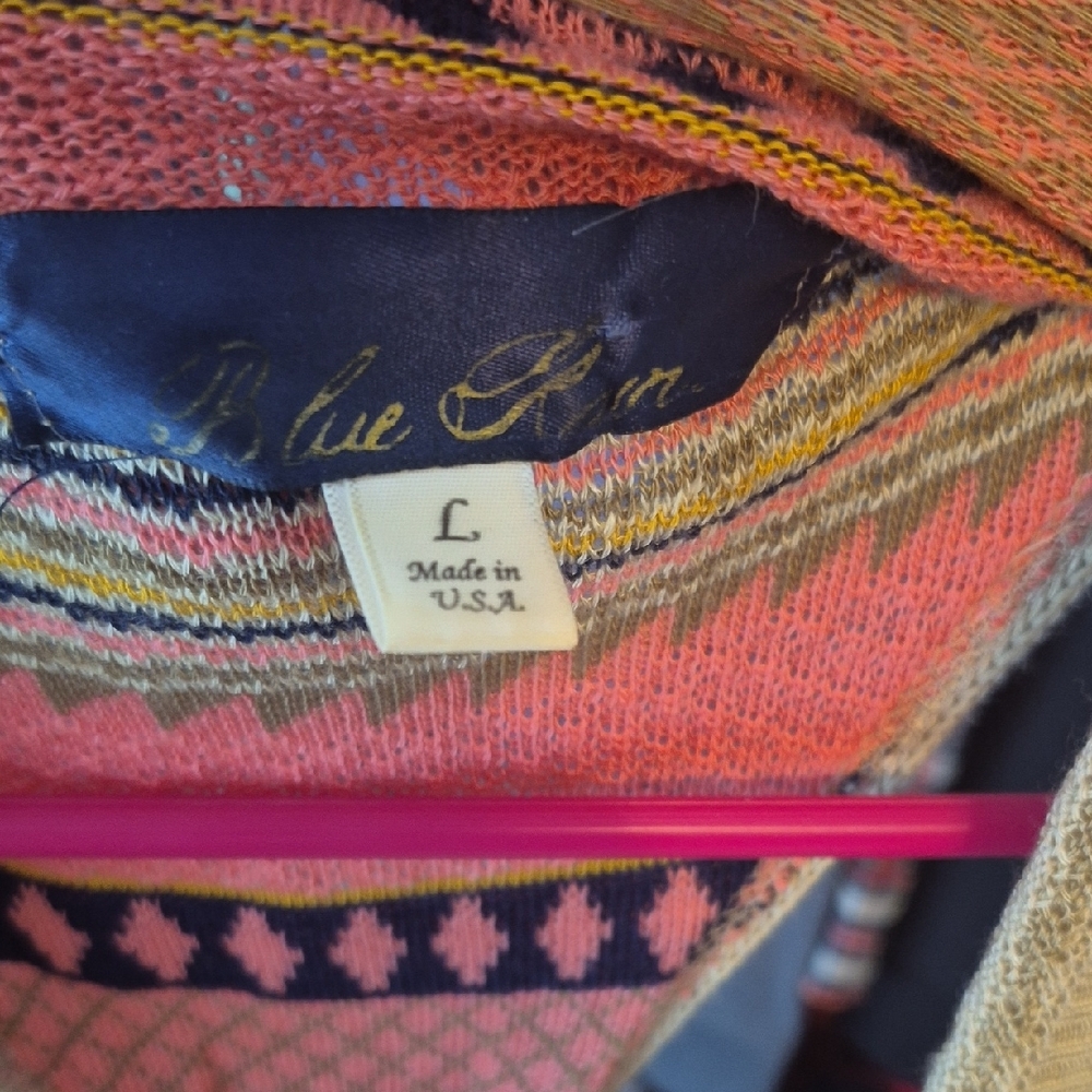 Blue Multicolor Patterned Vest - image 8